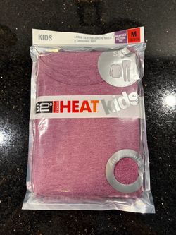 32 Degrees Heat Kids Long Sleeve Crew Neck + Legging Set Purple Heather Size M (8/10)