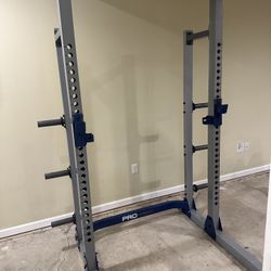 Fitness Gear Pro Weight Rack/bench/weights/bar/mats/dumbbells