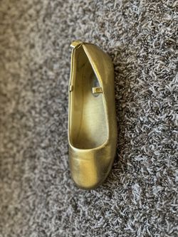 Little Girls Gold Dressy Shoes