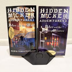 Hidden Mickey Adventure Books 1&2 Autographed. 