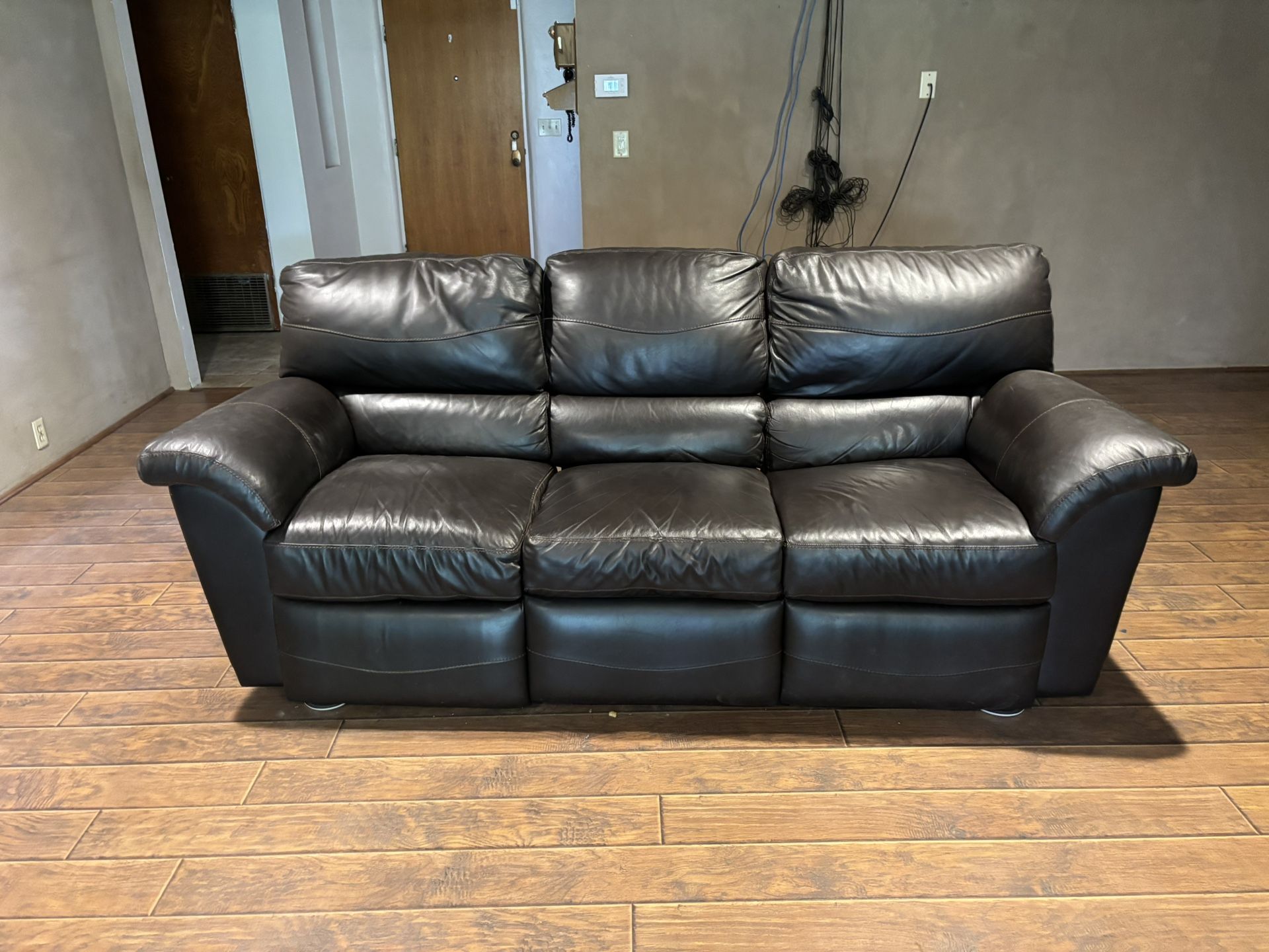 La-Z-Boy Reclining Leather Sofa