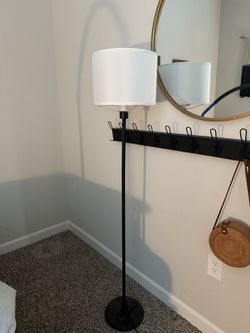 White standing lamp