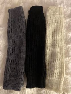 Knit Leg Warmers Set of 3