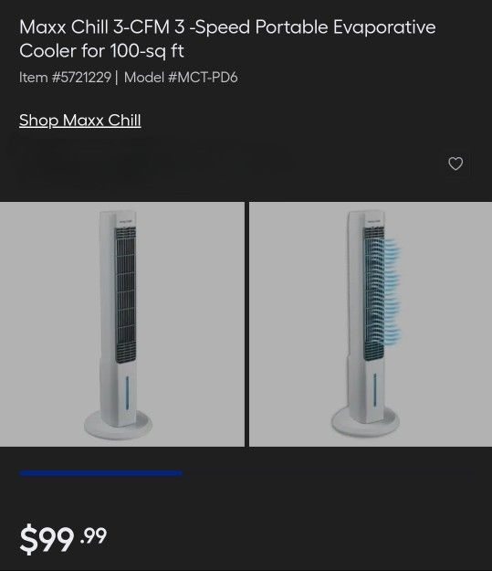 Maxx Chill Tower (w/ Water Reservoir)