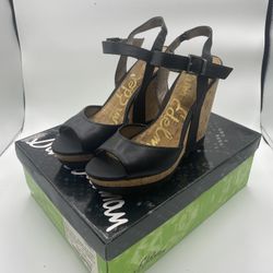 Sam Edelman Black Wedges