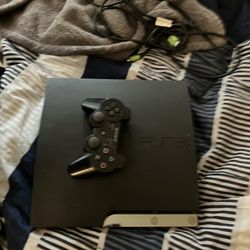 Sony PlayStation 3 Slim With Controller And All Cords