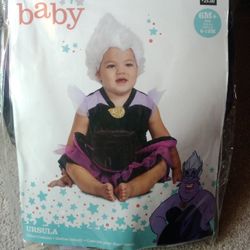 Disney Baby Ursula Costume Size 6M-12M