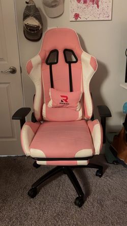 Pink gamer chair