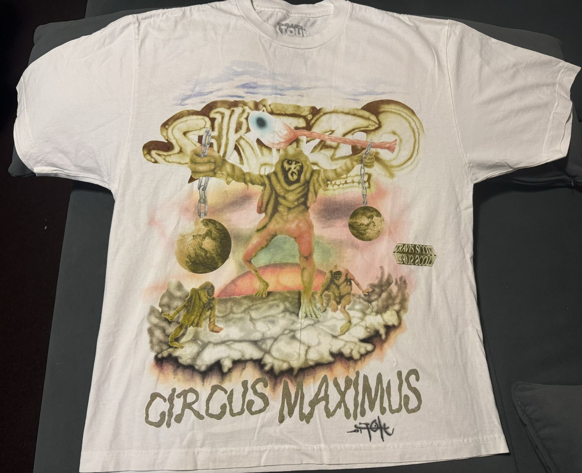 Travis Scott Utopia Circus Maximus Tour T-shirt Size Large