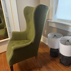 Mid Century Wingback Chair