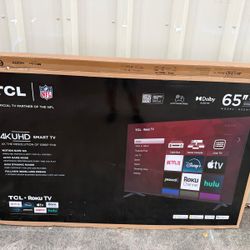 TCL 65” 4K Roku Smart TV – NEW in Box
