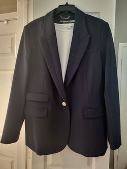 SZ XL womens Karl Lagerfeld Paris Black Blazer