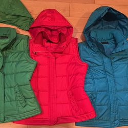 Hooded vests by New York & Company 