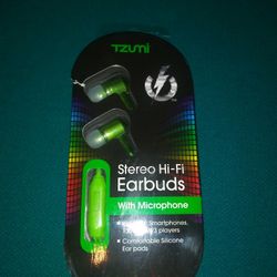 Earbuds Stereo Hi-Fi (New) Brand TZUTS