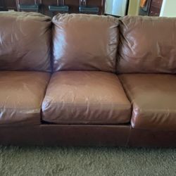 Leather Couch, Love Seat