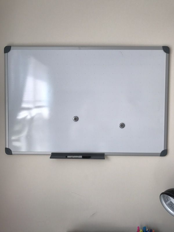 36"x24" magnetic dry erase board