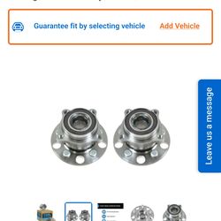 Lexus Rear Driver & Passenger Side 2 Piece Wheel Bearing & Hub Assemb