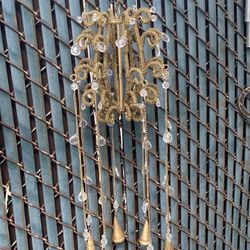 Decorative Hanging Art/Crystals and Bells Wind Chimes