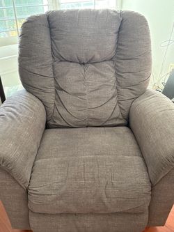 Gray Fabric Recliner Chair
