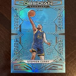 2022 Stephen Curry Obsidian Blue Flood Electric Etch FOTL /16 Warriors 