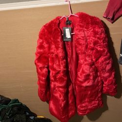 Fur Red Coat