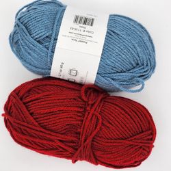 2 New Skeins Premier Just Yarn 2.11 Oz Worsted Weight, Slate and Wine color 