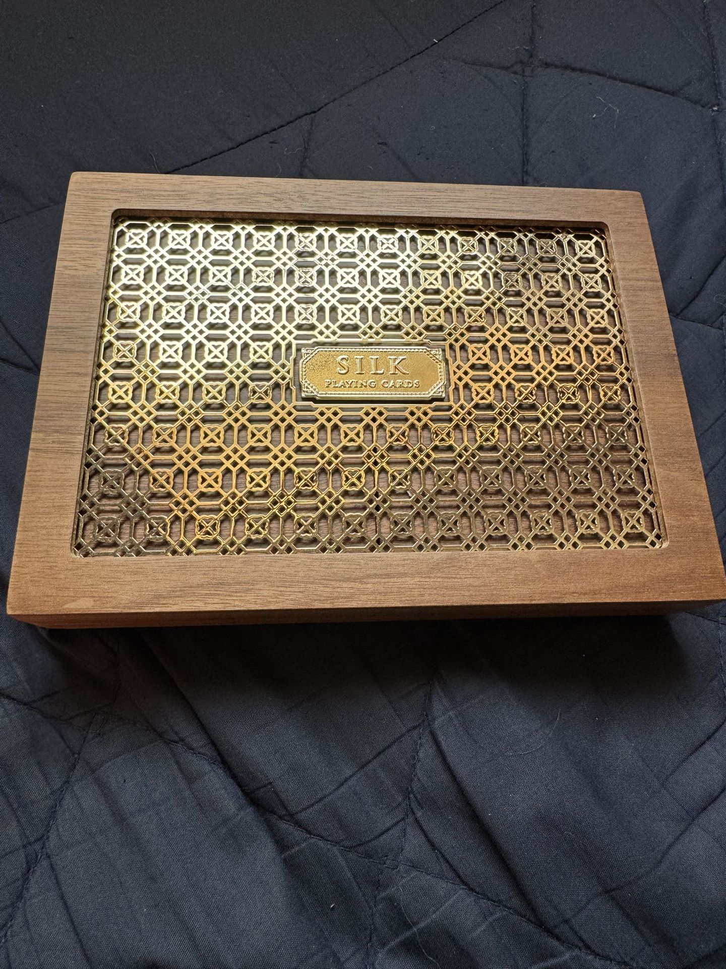 THE SILK WOODEN BOXSET BY ARK PLAYING CARDS