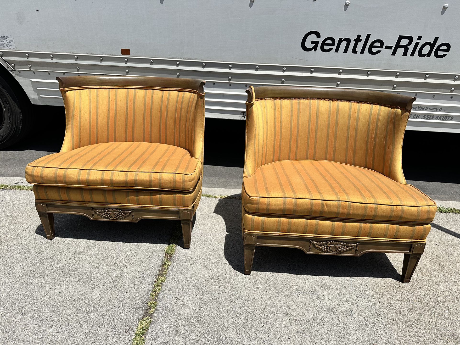 Vintage Barrel Chairs MidCentury Modern