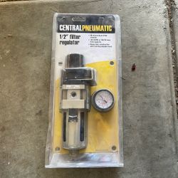 Central Pneumatic 1/2 Filter, Regulator 