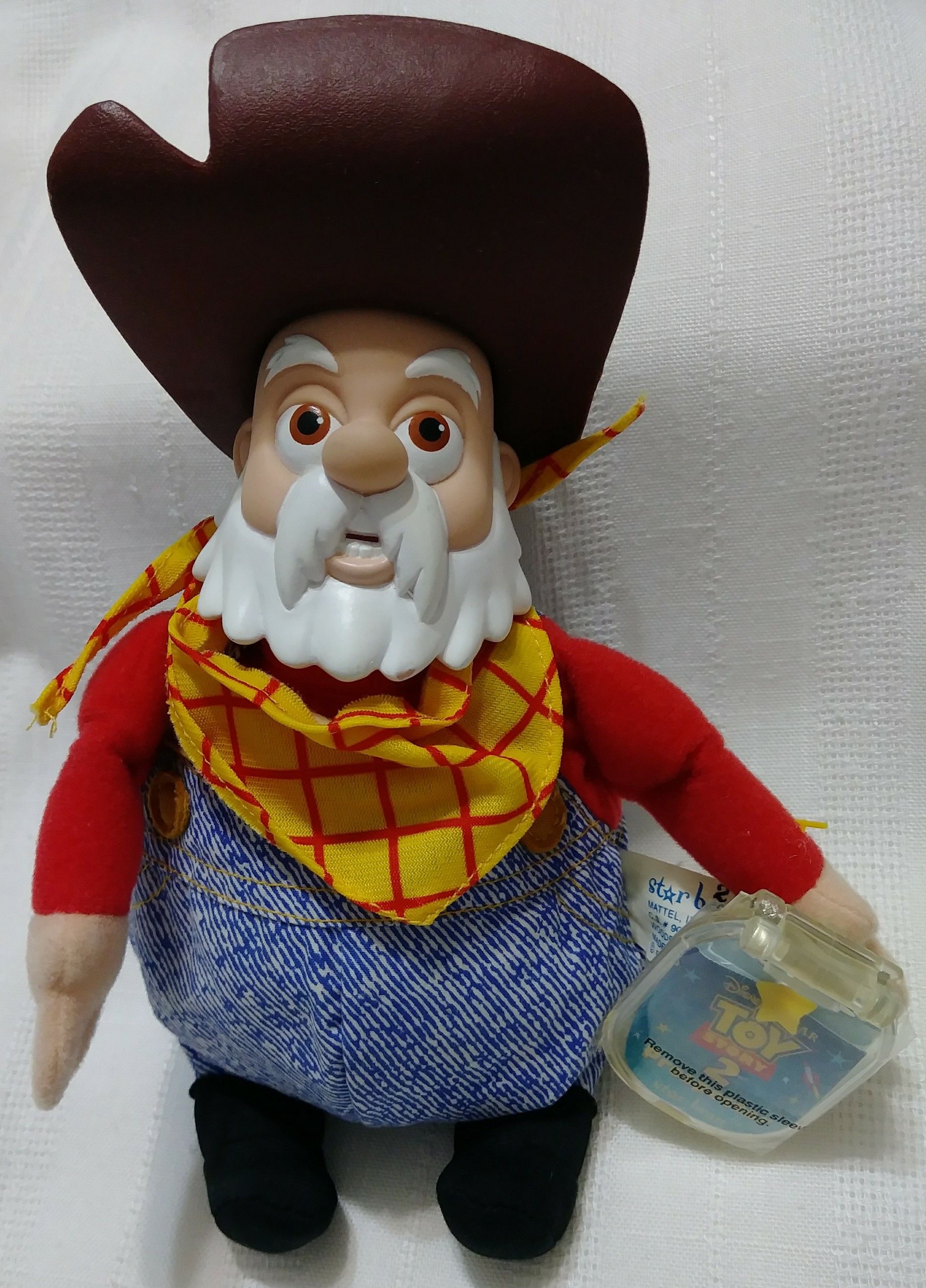 NEW Toy Story 2 STAR BEAN MATTEL 1999 STINKY PETE PROSPECTOR Plush Doll