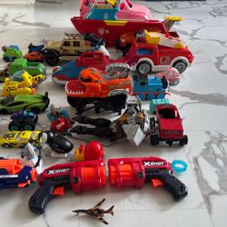 42 Toy Cars + Car Tracks Bundle for Kids
