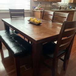 Dining Table And Chairs / Bench 