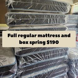 Full Regular Mattress And Box Spring 