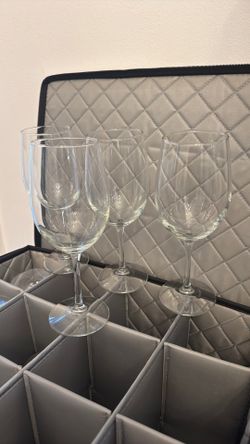Wine glasses, various