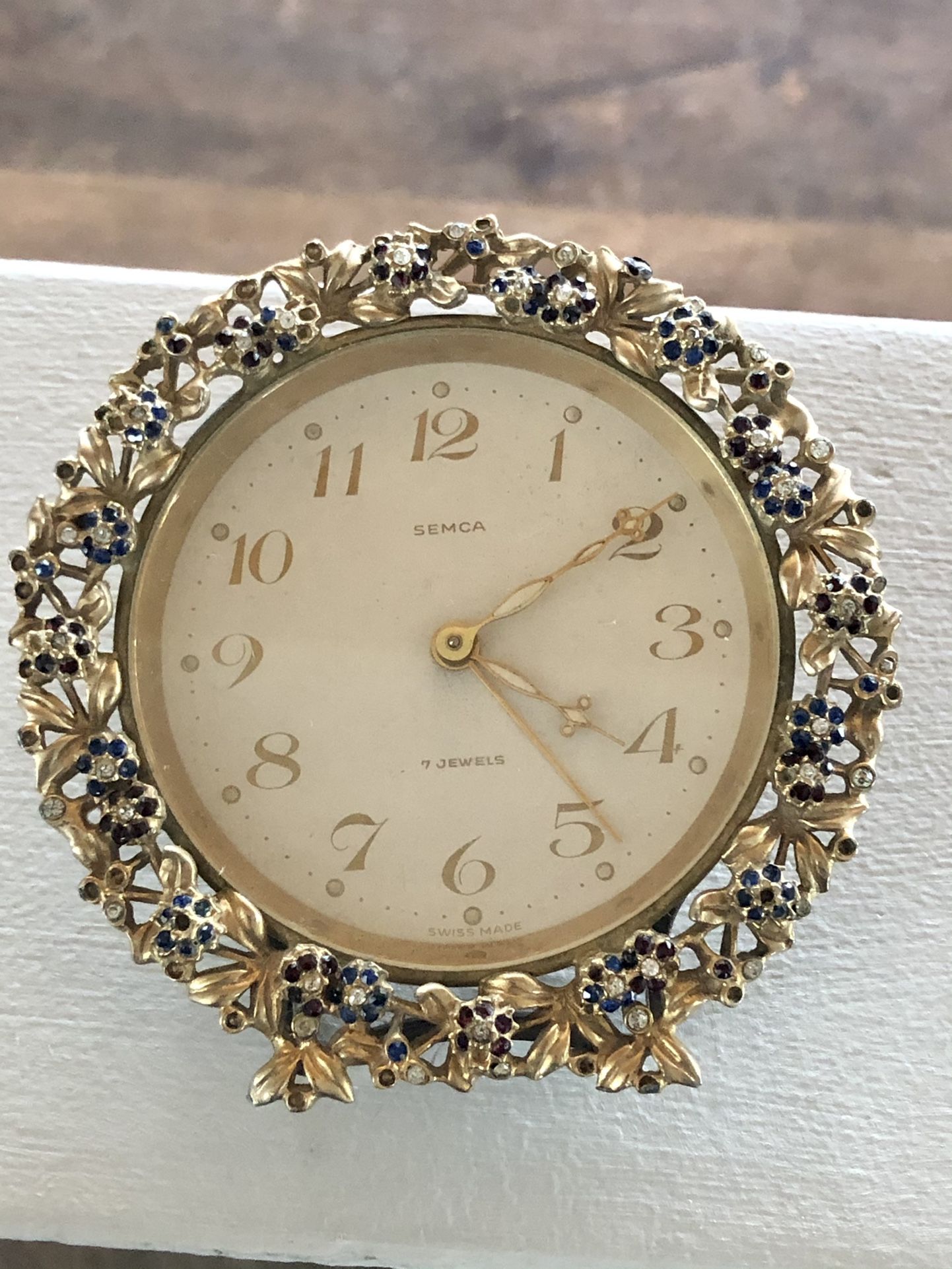Semca 7 Jewels Clock VINTAGE