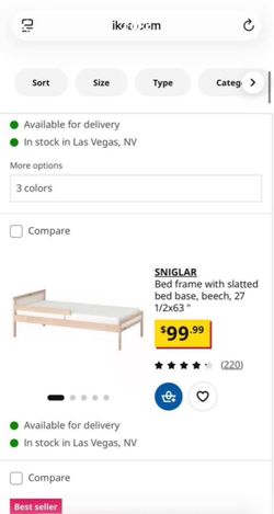 Toddler bed & mattress
