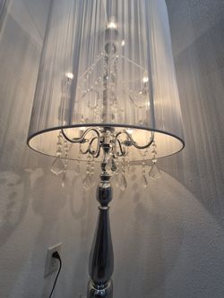 Beautiful chandelier floor lamp