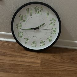 Glow In The Dark Wall Clock