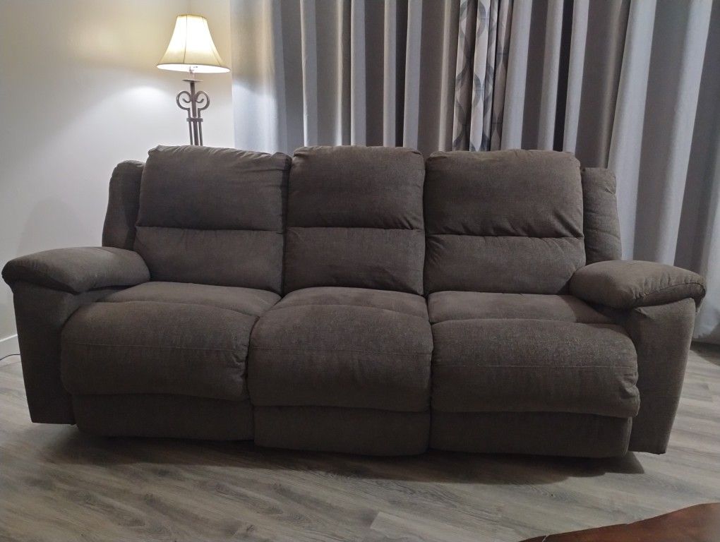 Dual Power Reclining 3 Seat Sofa and Chair