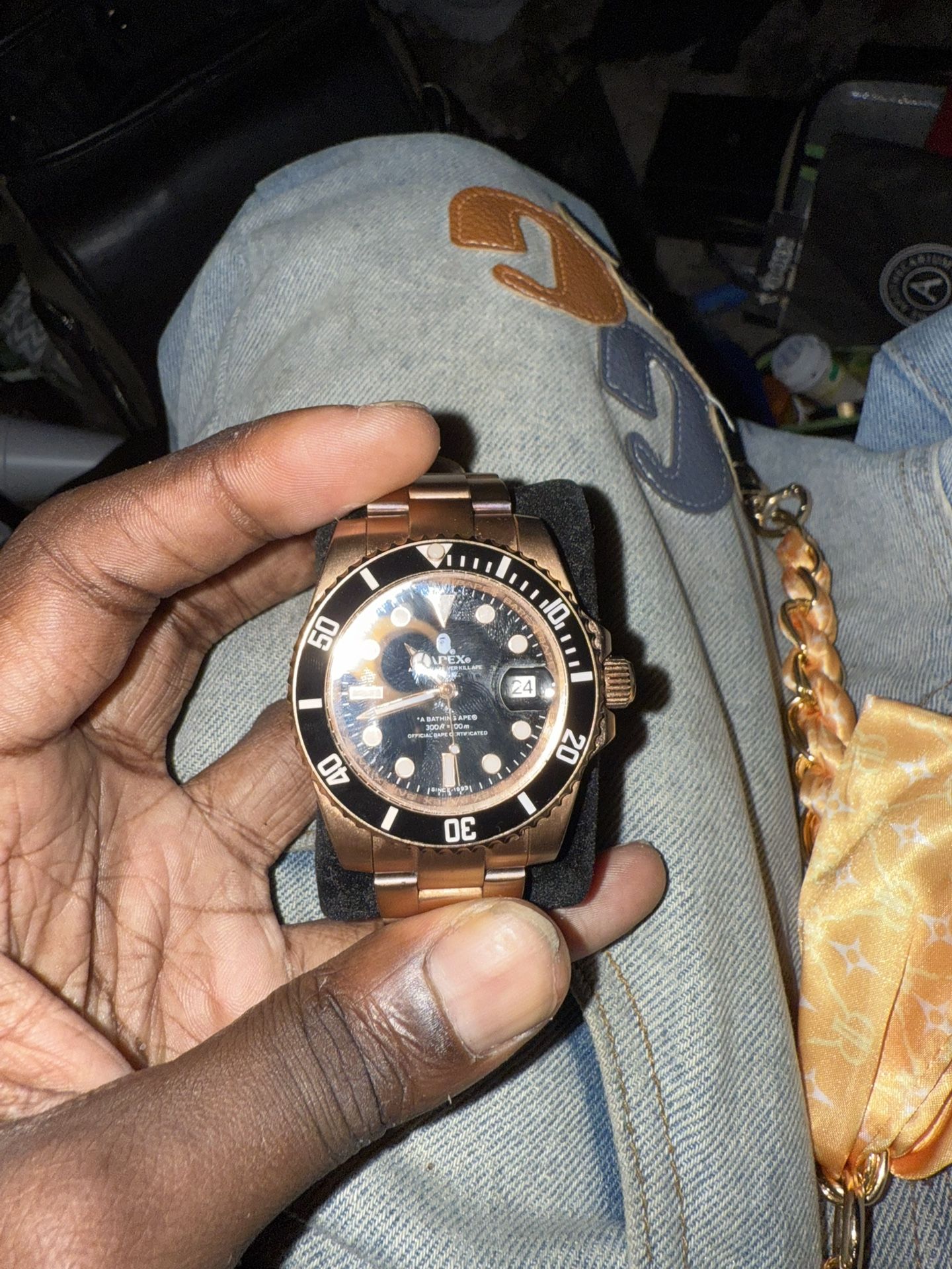 Bapex Type 1 Rose Gold Watch 
