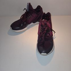 Adidas Maroon Tubular Athletic Shoes