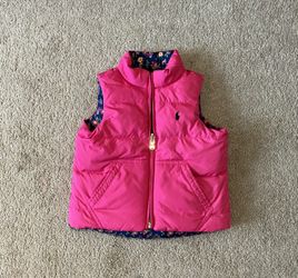Ralph Lauren Toddler Girl Reversible Down Vest 3T