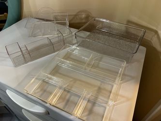 Acrylic cosmetic storage organizers - 4 all together