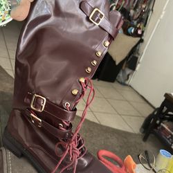 $30 …Maroon Boots size 8.5. OBO