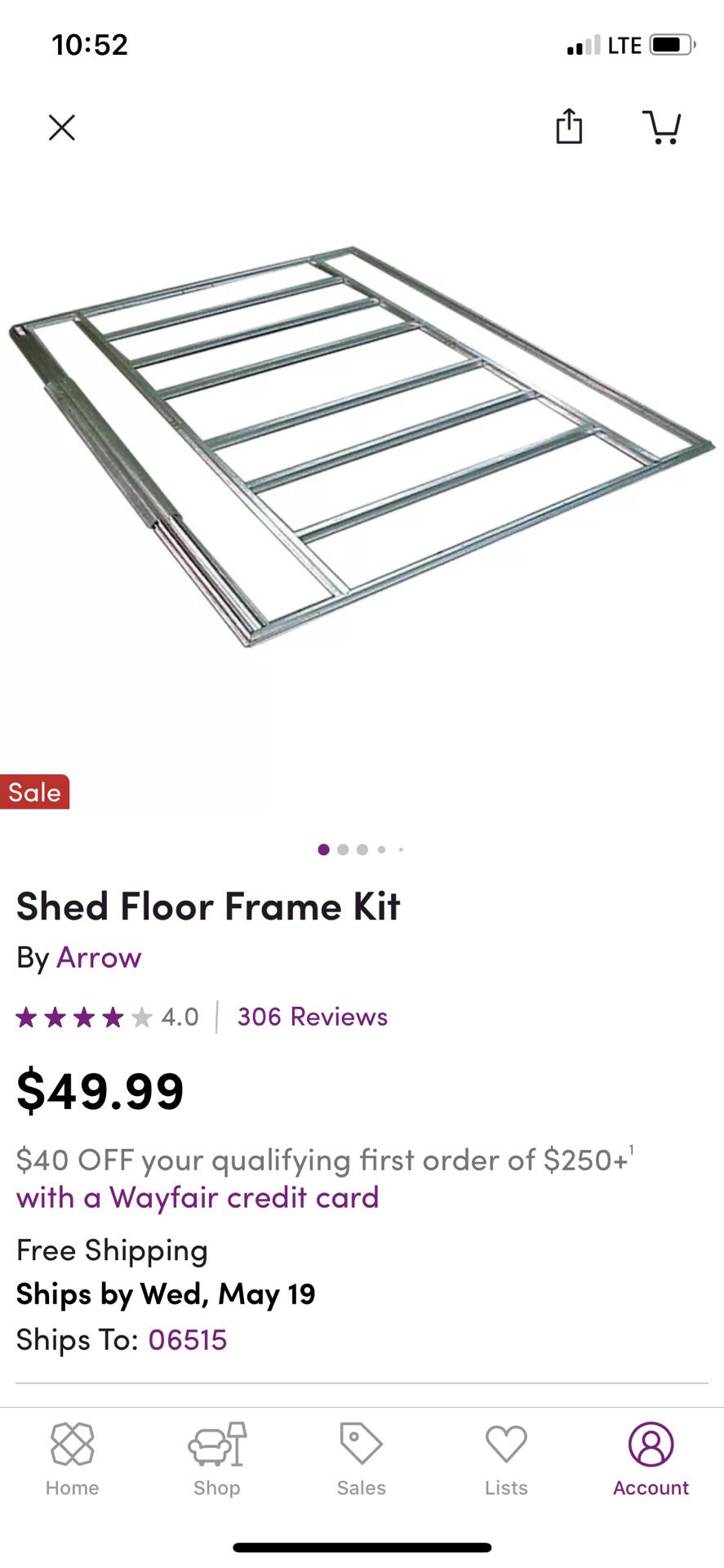 Shed Floor Frame Kit