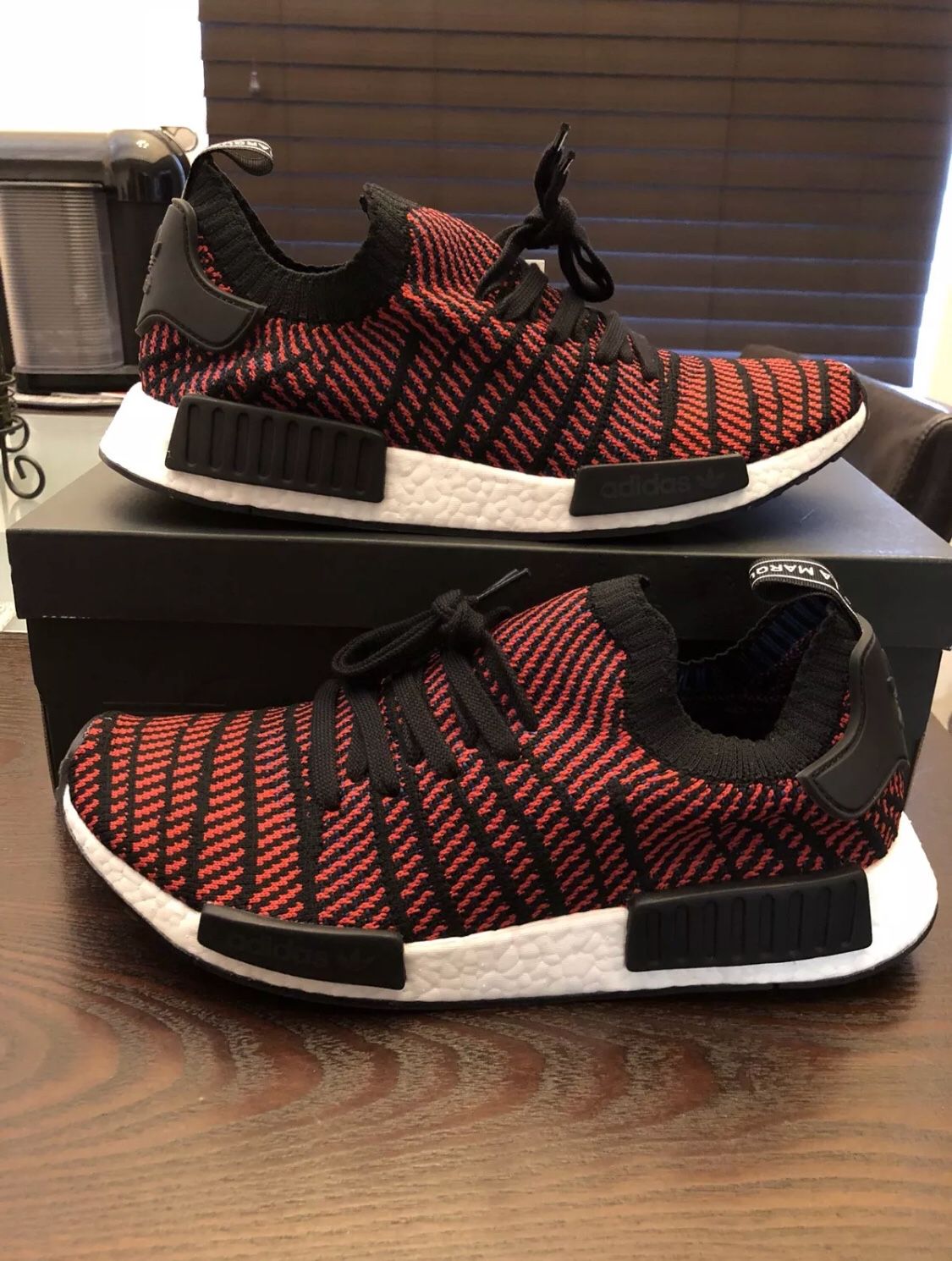 Wonen klem Lengtegraad Men's ADIDAS NMD R1 STLT CQ2385 Core Black / Red Solid / Blue Size 12 Shoes  NEW w/ Box for Sale in Davie, FL - OfferUp