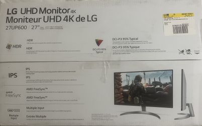 LG 27” IPS 4K UHD Monitor with VESA DisplayHDR 400