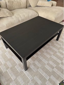 Large Black Coffee Table