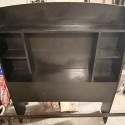 Twin black headboard