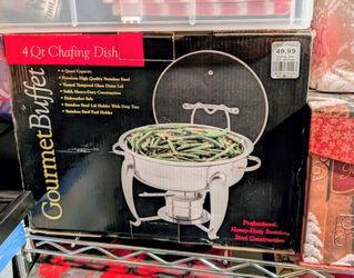 Gourmet Buffet 4 Qt Stainless Steel Chafing Dish